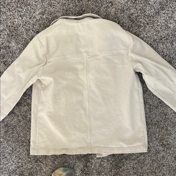 First Rite Cream Workwear Twill Jacket - Picture 3 of 4